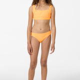 Girl's Shorebreak Rib Square Neck Swim Set