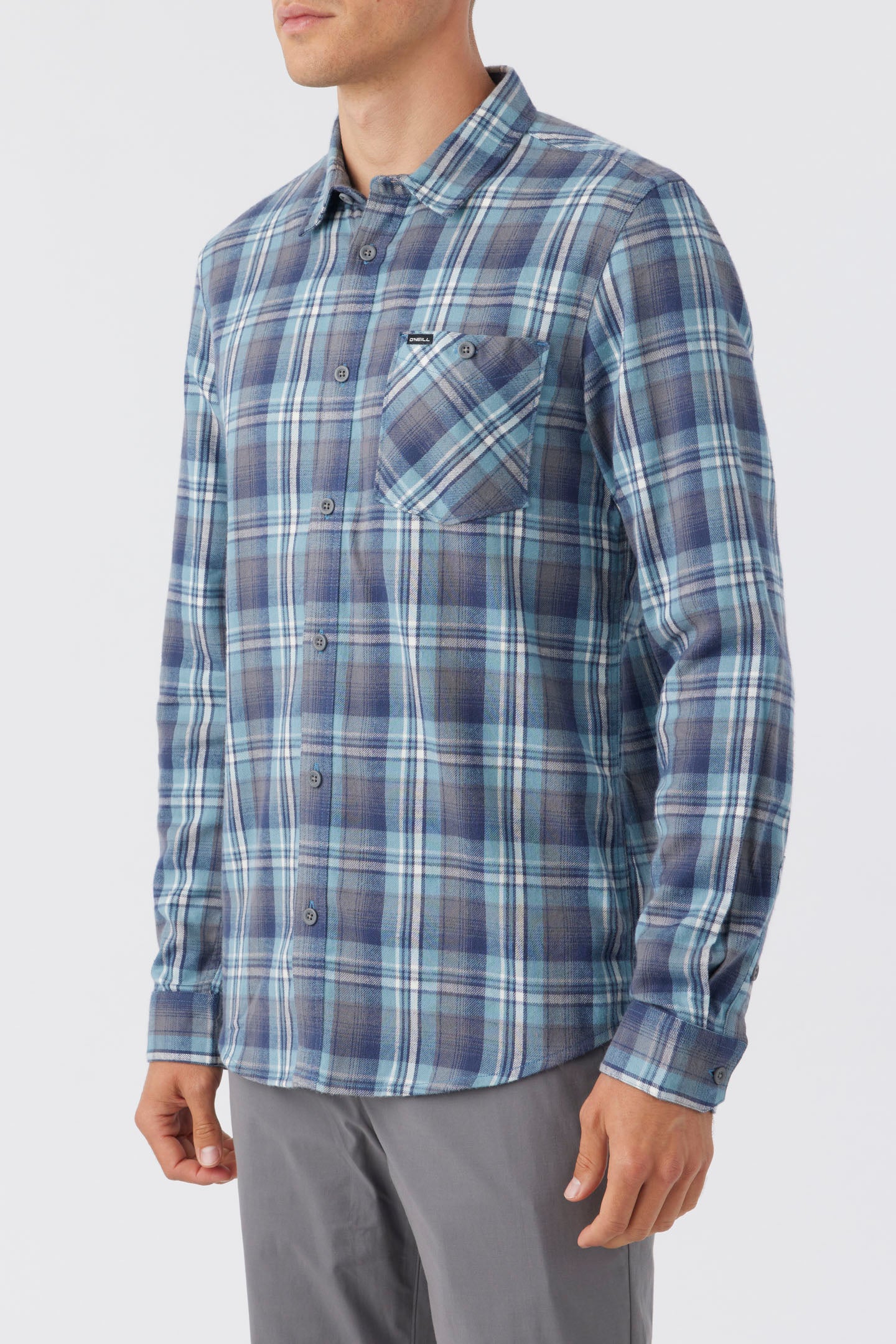 REDMOND PLAID STRETCH FLANNEL LONG SLEEVE SHIRT