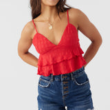 Chloey Textured Knit Tiered Tank Top