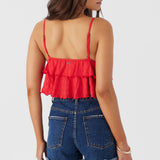 Chloey Textured Knit Tiered Tank Top