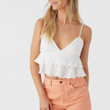 Chloey Textured Knit Tiered Tank Top