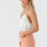 Chloey Textured Knit Tiered Tank Top