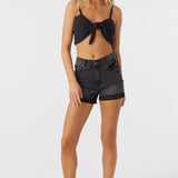 Lea Tie-Front Crop Top