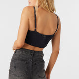 Lea Tie-Front Crop Top