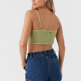 Lea Tie-Front Crop Top