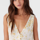 Jaden Tatianna Floral Tie-Front Top