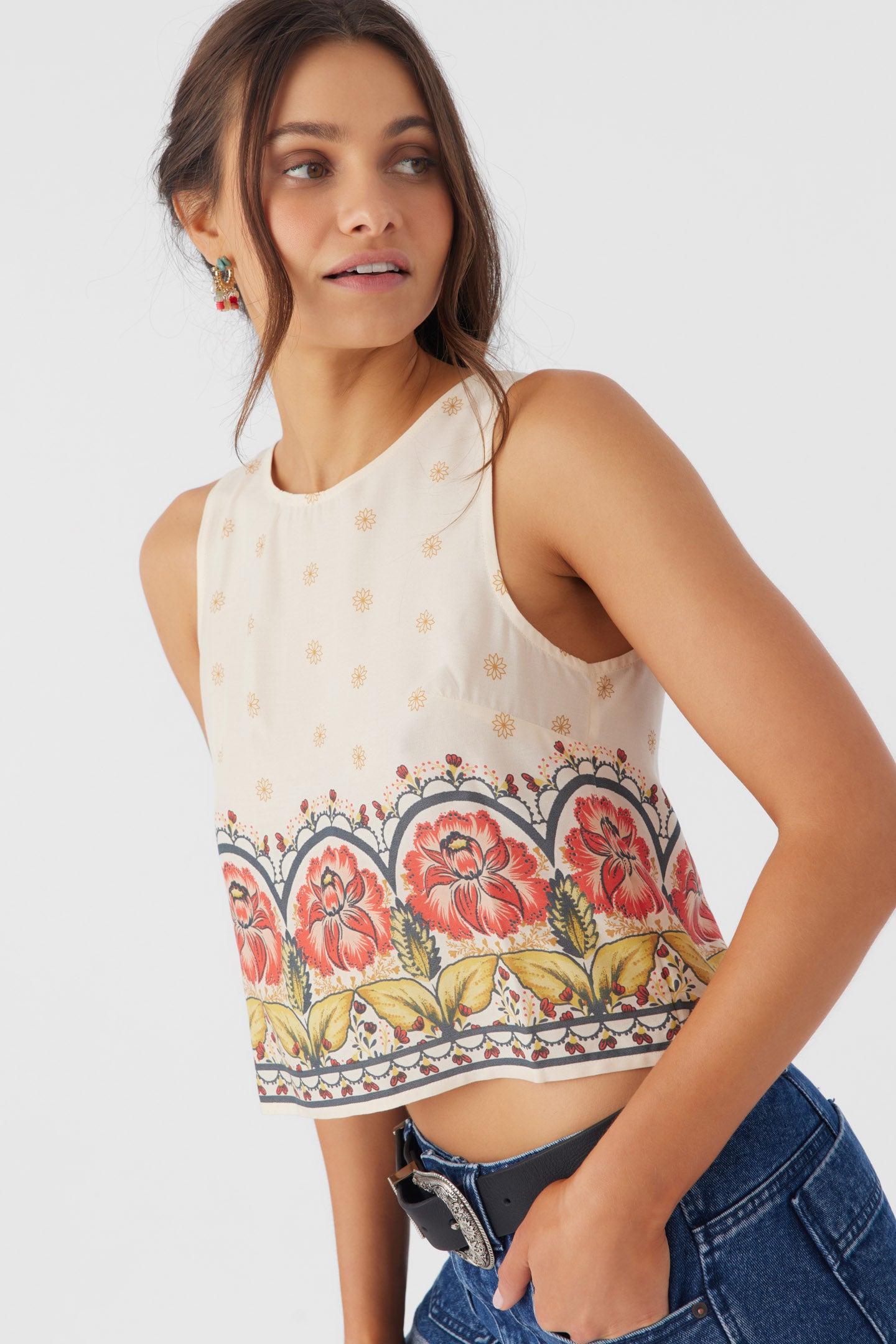 TESSA BRODER PRINT TOP