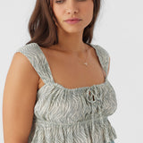 Gabbie Zebra Texture Crop Top