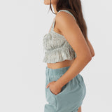 Gabbie Zebra Texture Crop Top