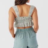 Gabbie Zebra Texture Crop Top