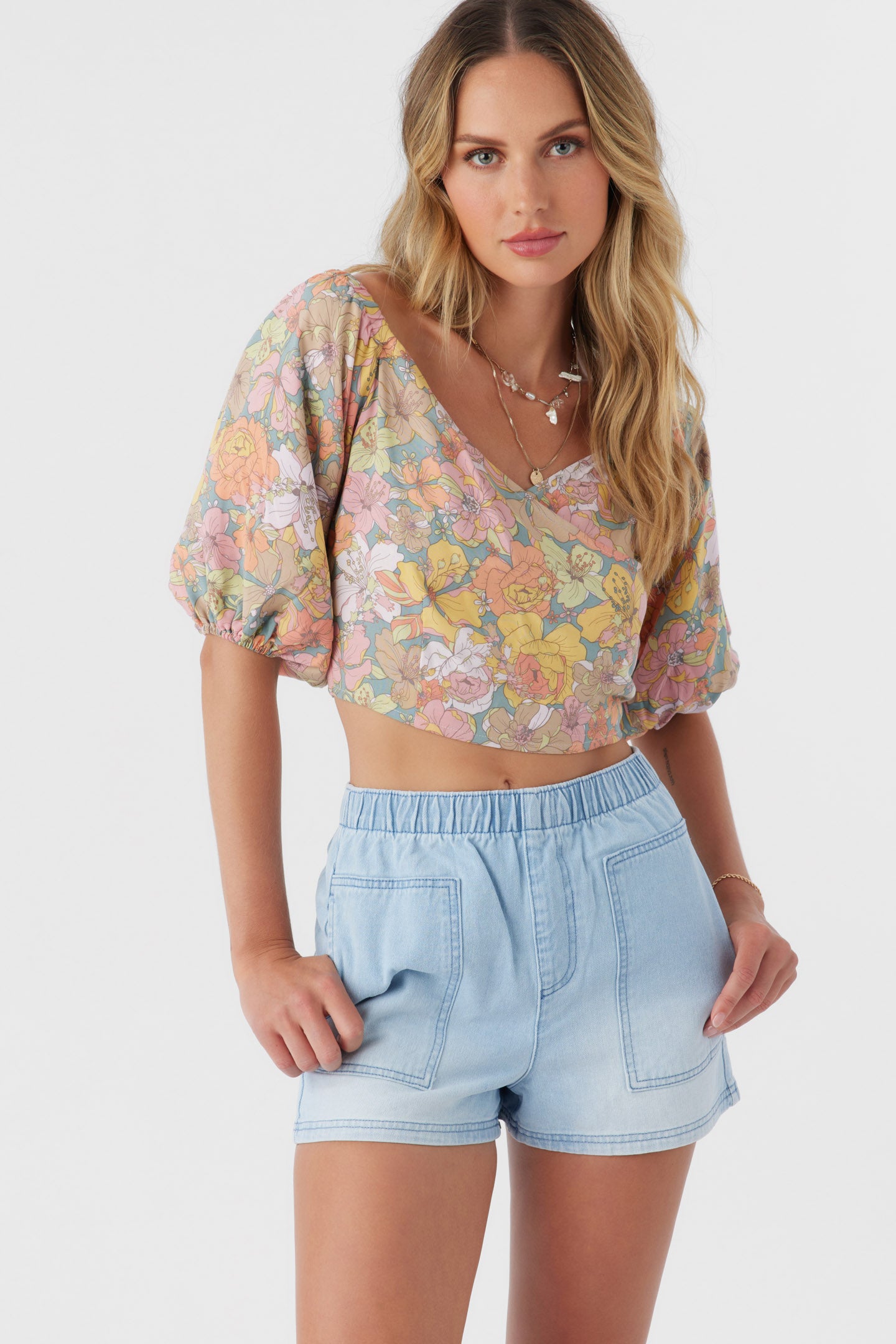 DORIAN JANIS FLORAL TOP