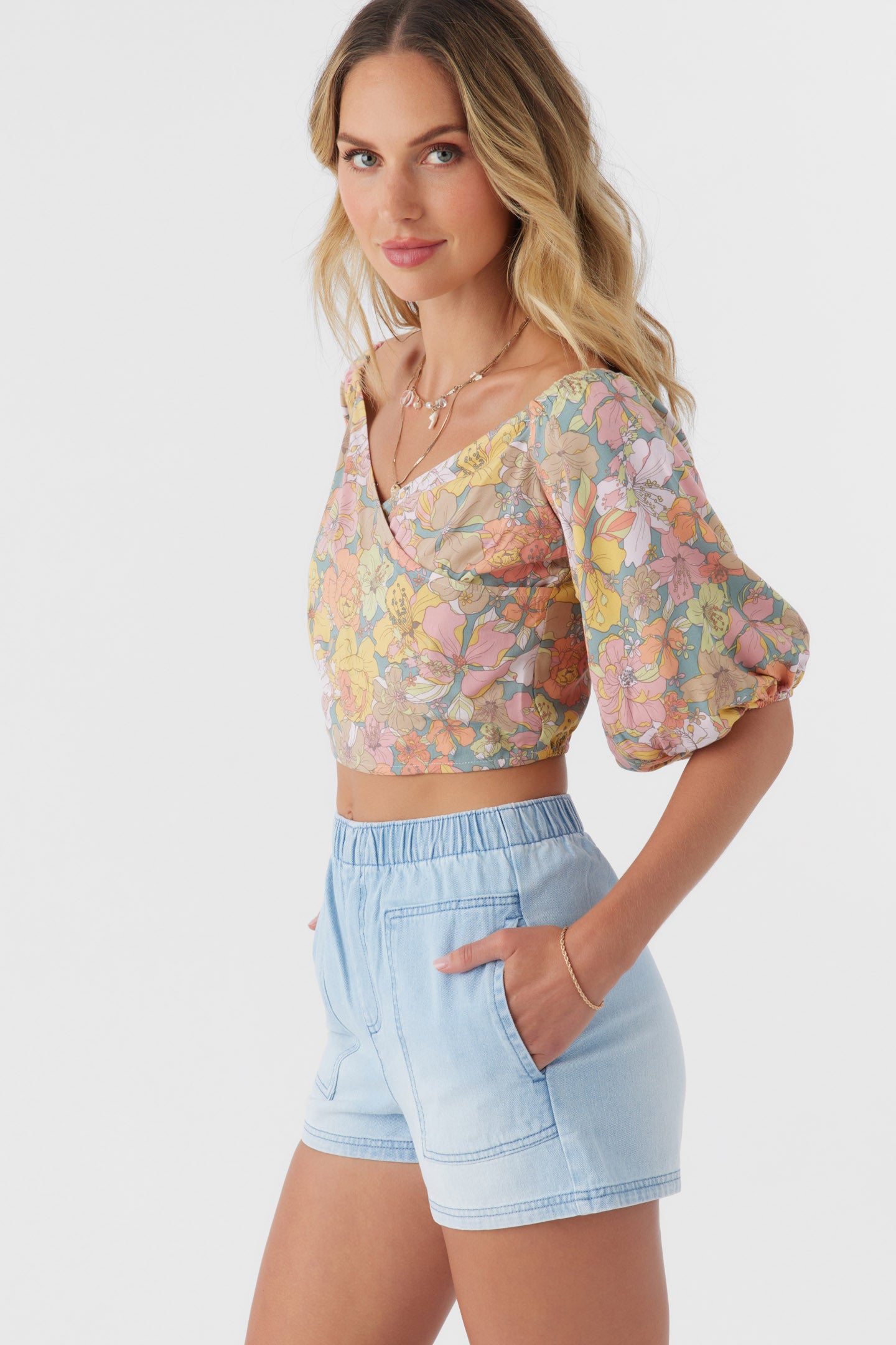 DORIAN JANIS FLORAL TOP