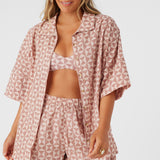 Olivia Amor Geo Oversized Cover-Up Shirt