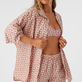 Olivia Amor Geo Oversized Cover-Up Shirt