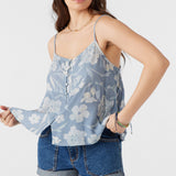 Taylor Emilia Floral Fly Away Tank Top