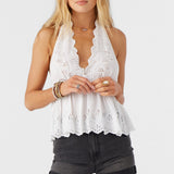 Siena Embroidered Halter Top