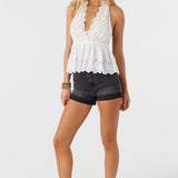 Siena Embroidered Halter Top