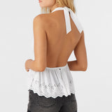Siena Embroidered Halter Top