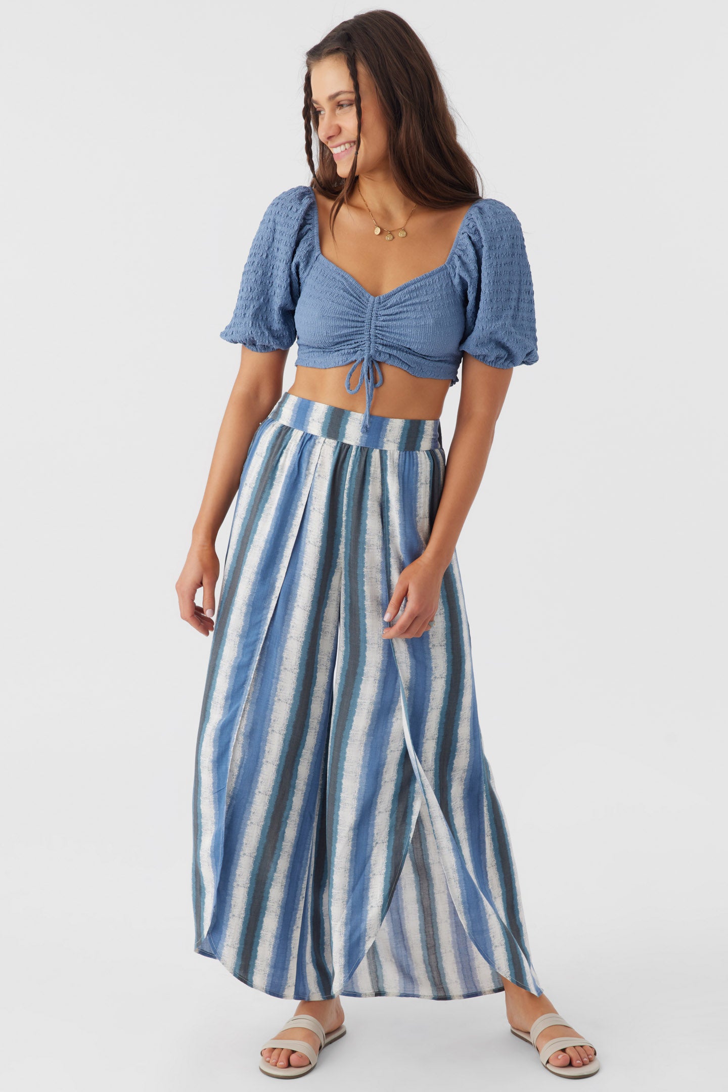 TYMEA FADED STRIPE FLY AWAY BEACH PANTS