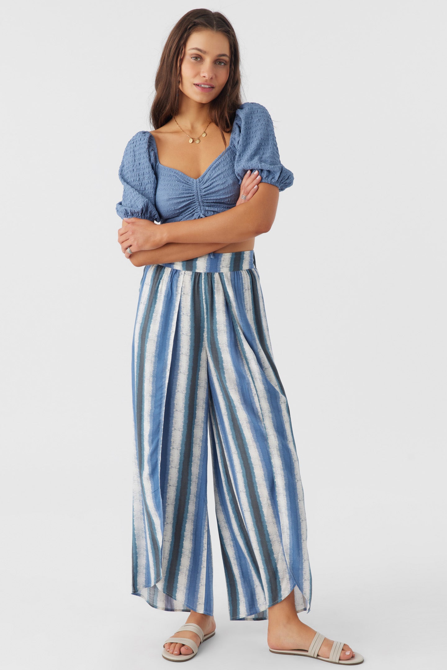 TYMEA FADED STRIPE FLY AWAY BEACH PANTS