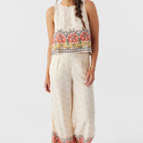 Lacey Border Print Pants