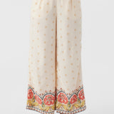 Lacey Border Print Pants