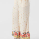 Lacey Border Print Pants