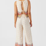 Lacey Border Print Pants