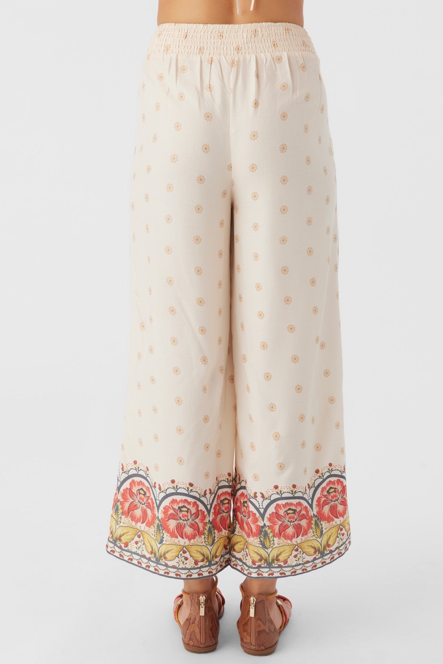 LACEY BORDER PRINT PANTS