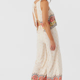 Lacey Border Print Pants