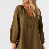 Krysten Crinkle Double Gauze Tunic Swim Cover-Up