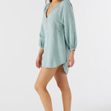 Krysten Crinkle Double Gauze Tunic Swim Cover-Up