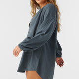 Krysten Crinkle Double Gauze Tunic Swim Cover-Up