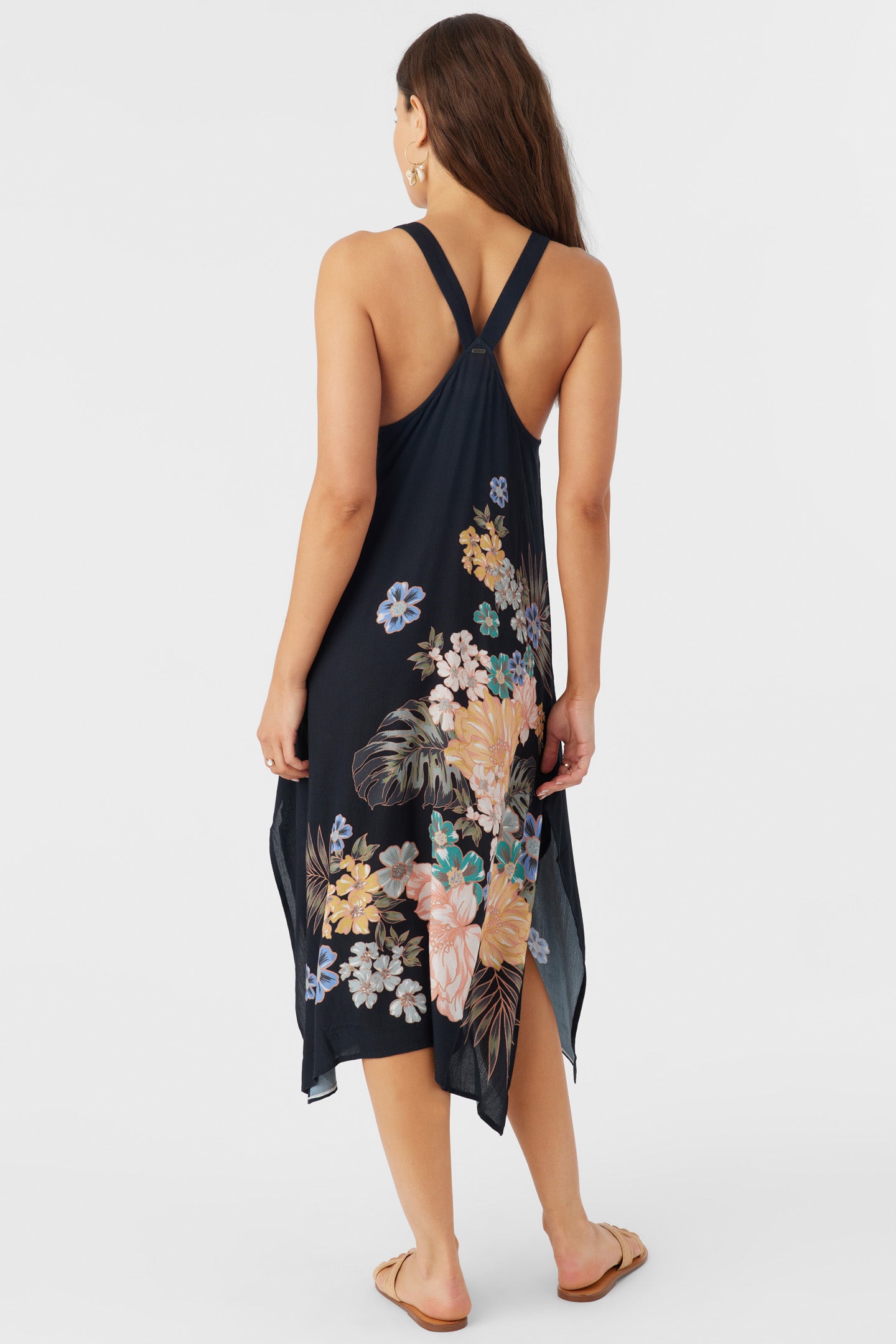 MIRANDA MACAW TROPICAL MIDI COVER-UP DRESS