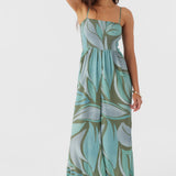 Cade Loreta Print Smocked Jumpsuit