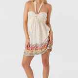 Addyson Border Print Halter Dress