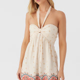 Addyson Border Print Halter Dress