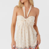 Addyson Border Print Halter Dress