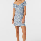 Ellison Emilia Floral Off-The-Shoulder Mini Dress