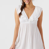 Zaina Solid Short Dress