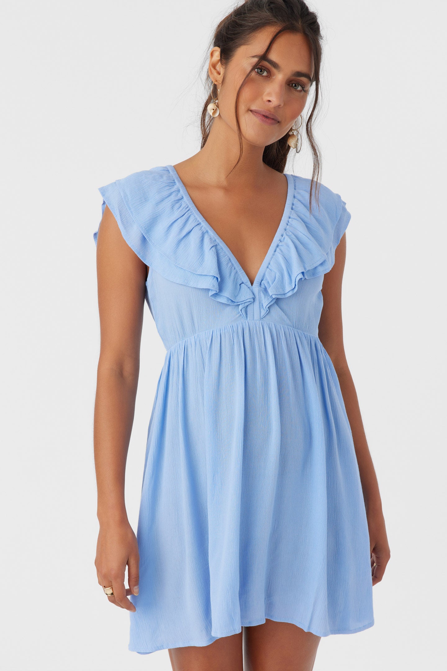 Zaina Solid Short Dress - Hydrangea | O'Neill