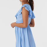 Zaina Solid Short Dress