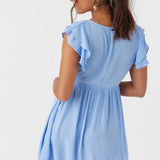 Zaina Solid Short Dress