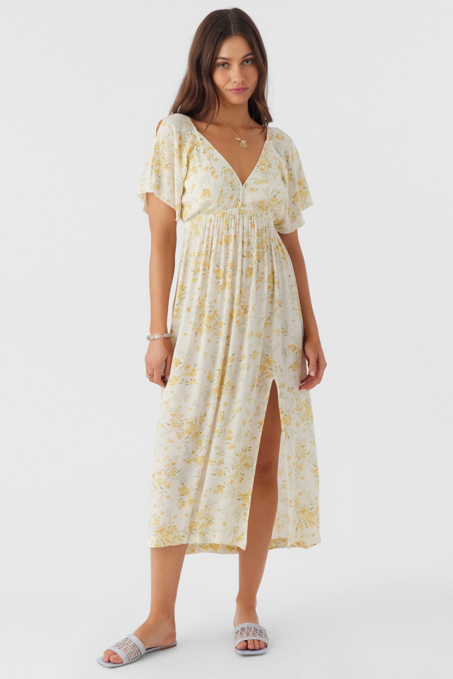 Mikel Midi Dress - White | O'Neill