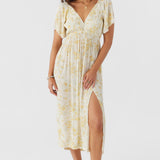 Mikel Tatianna Floral Midi Dress