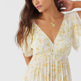 Mikel Tatianna Floral Midi Dress