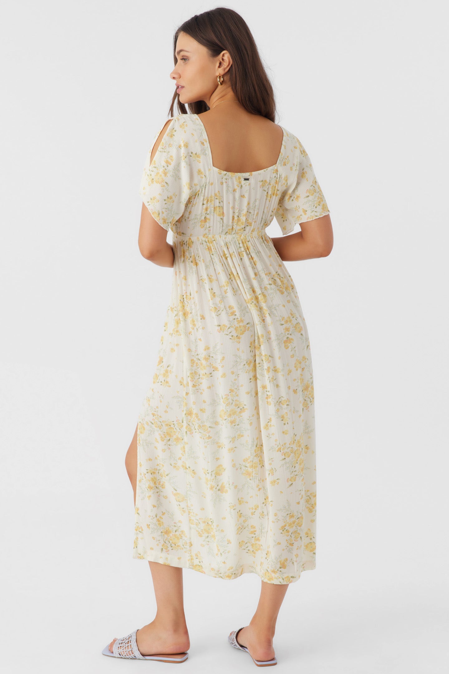 MIKEL TATIANNA FLORAL MIDI DRESS