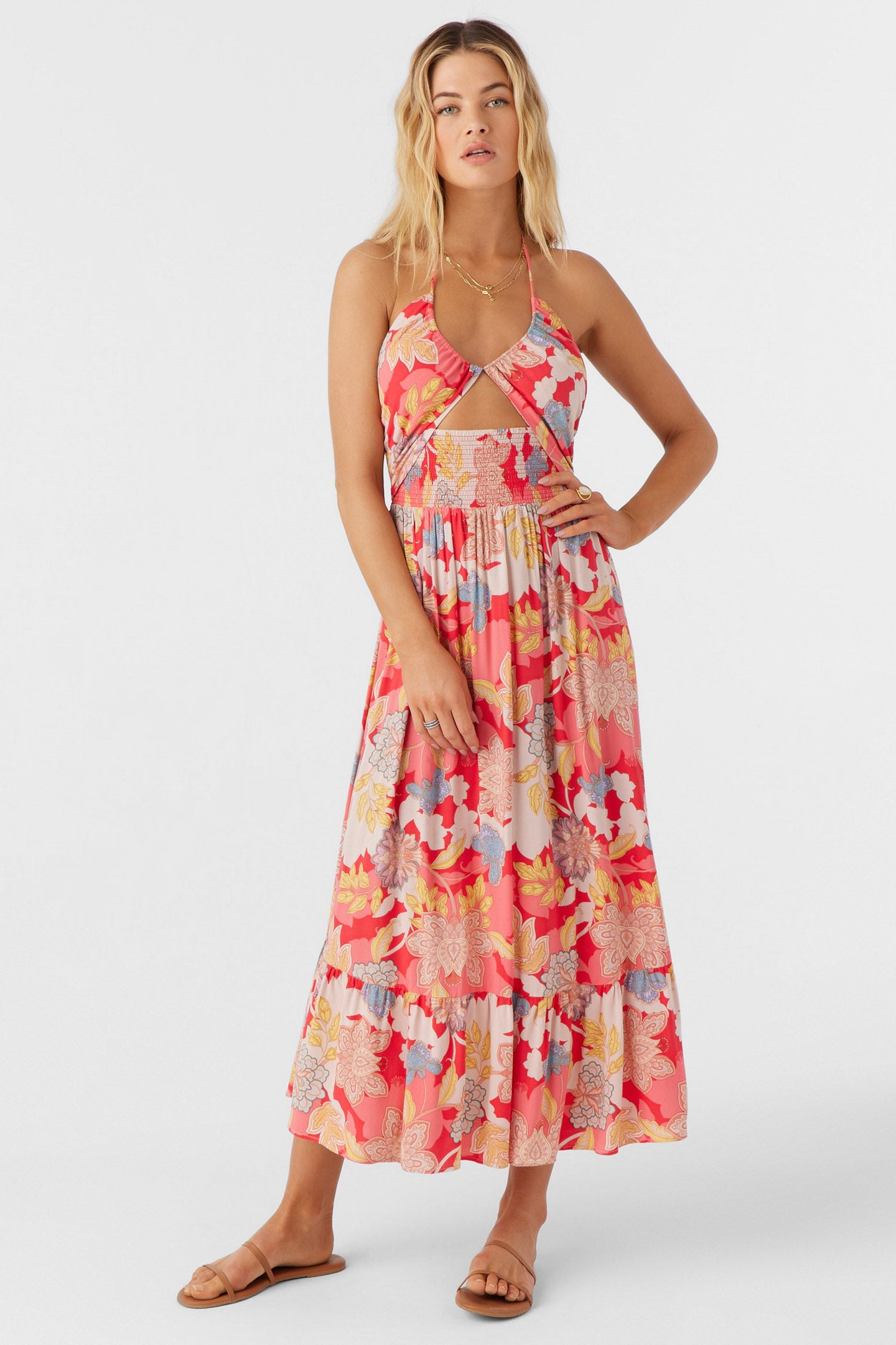 KYNLEE ANTALYA FLORAL MIDI DRESS