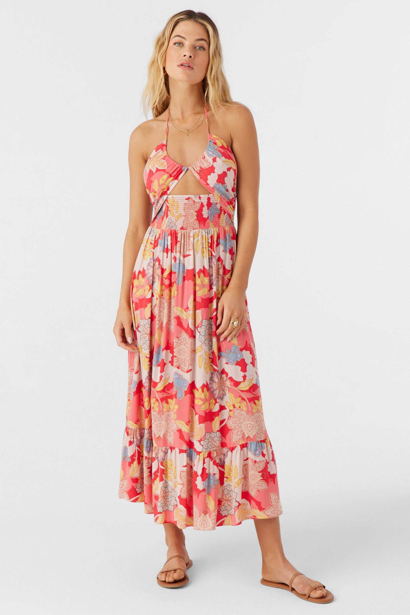 KYNLEE ANTALYA FLORAL MIDI DRESS