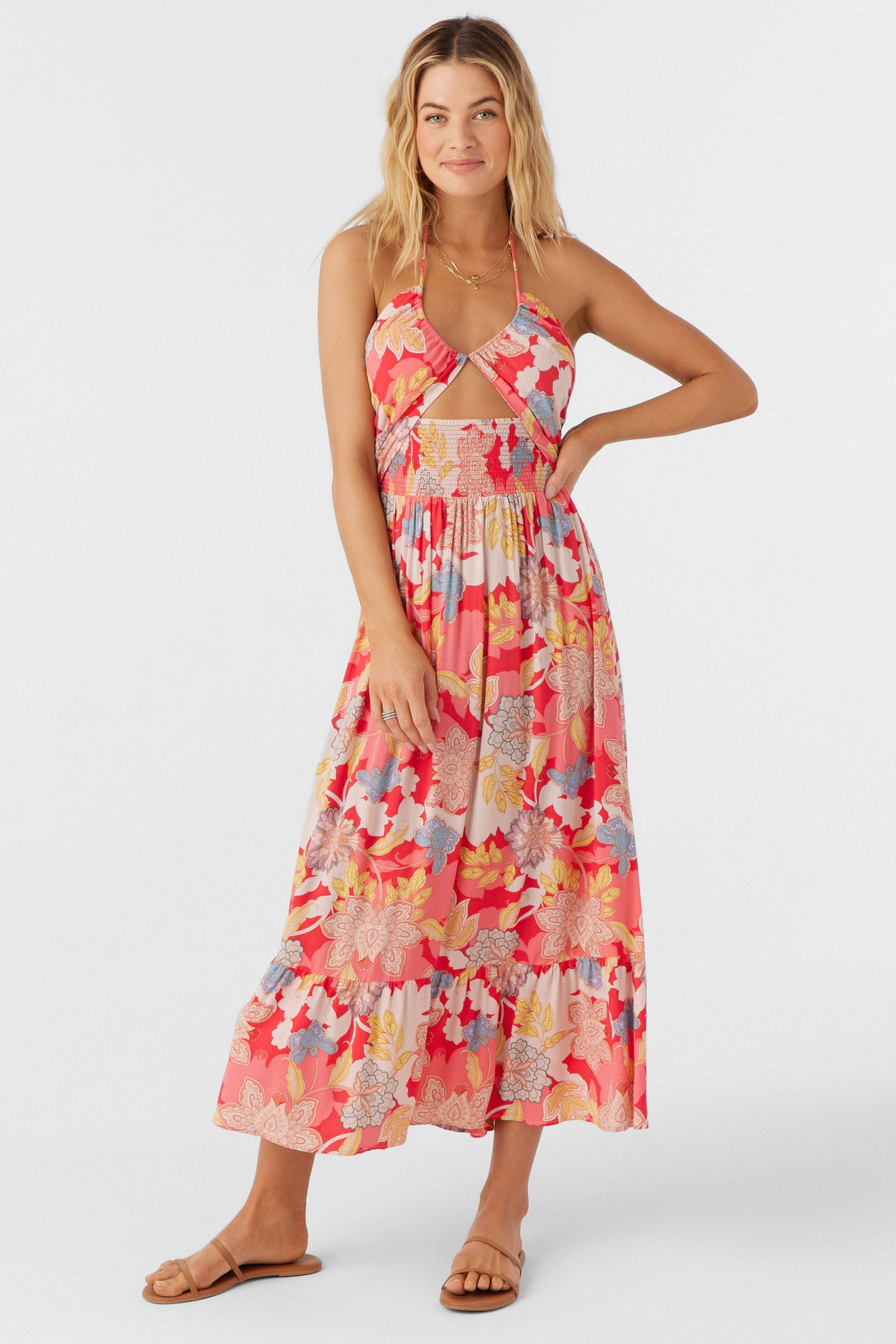 KYNLEE ANTALYA FLORAL MIDI DRESS